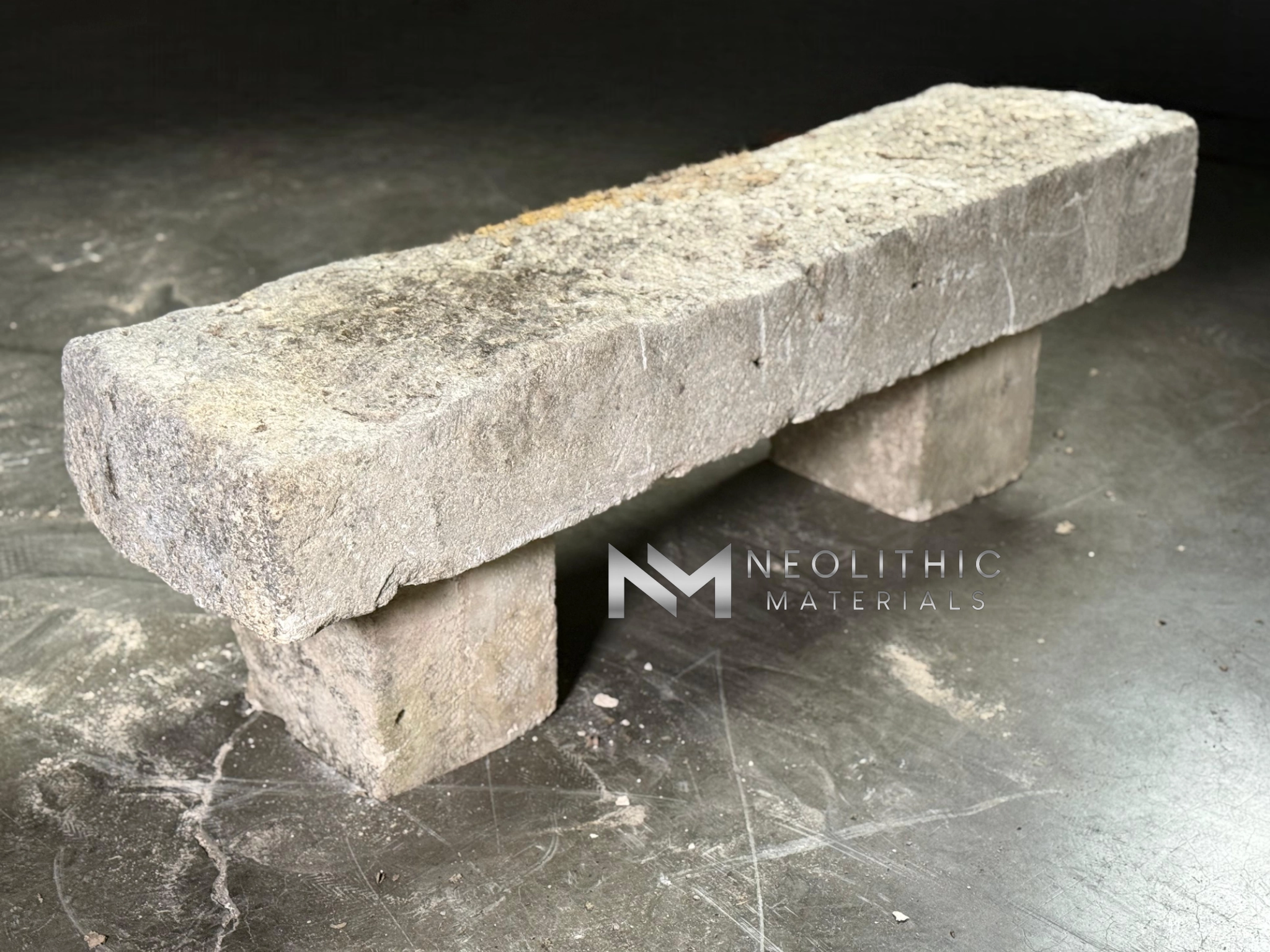 French 19th Century Antique Limestone Bench - Image 3